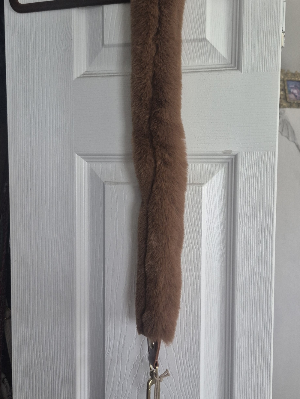 HOBO Brown Fur Shoulder Strap